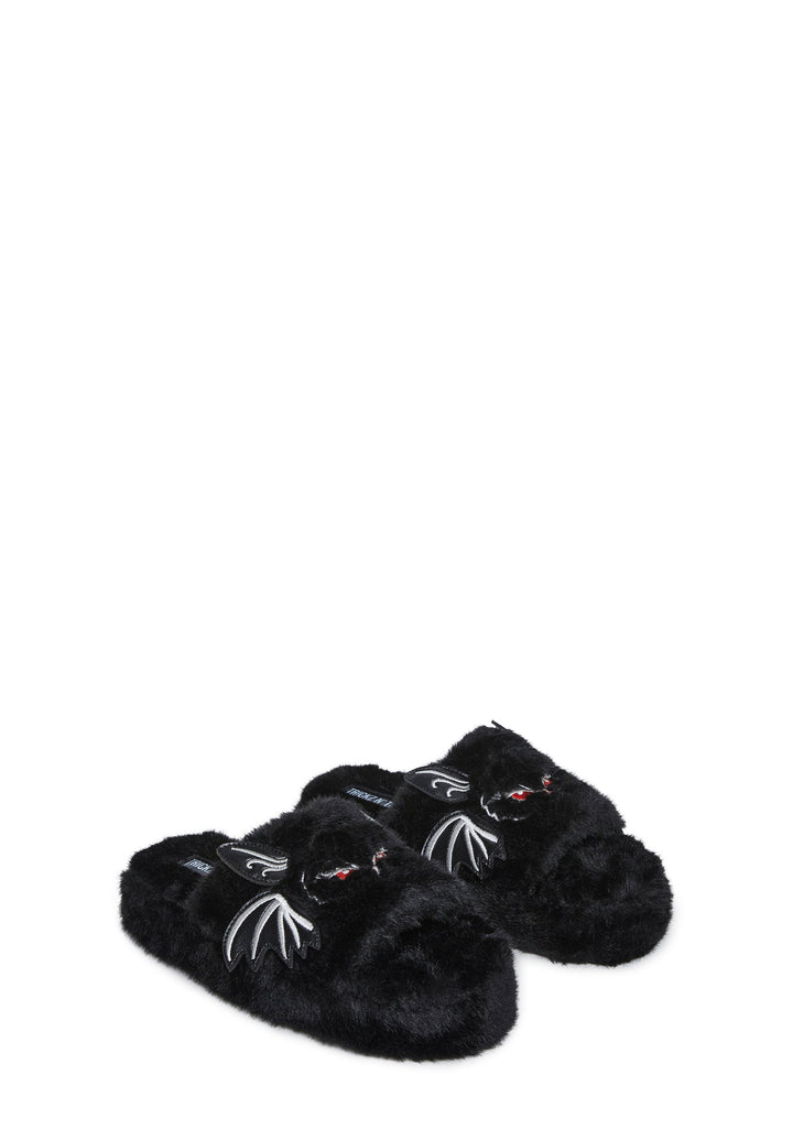 Fanged Bat Slippers