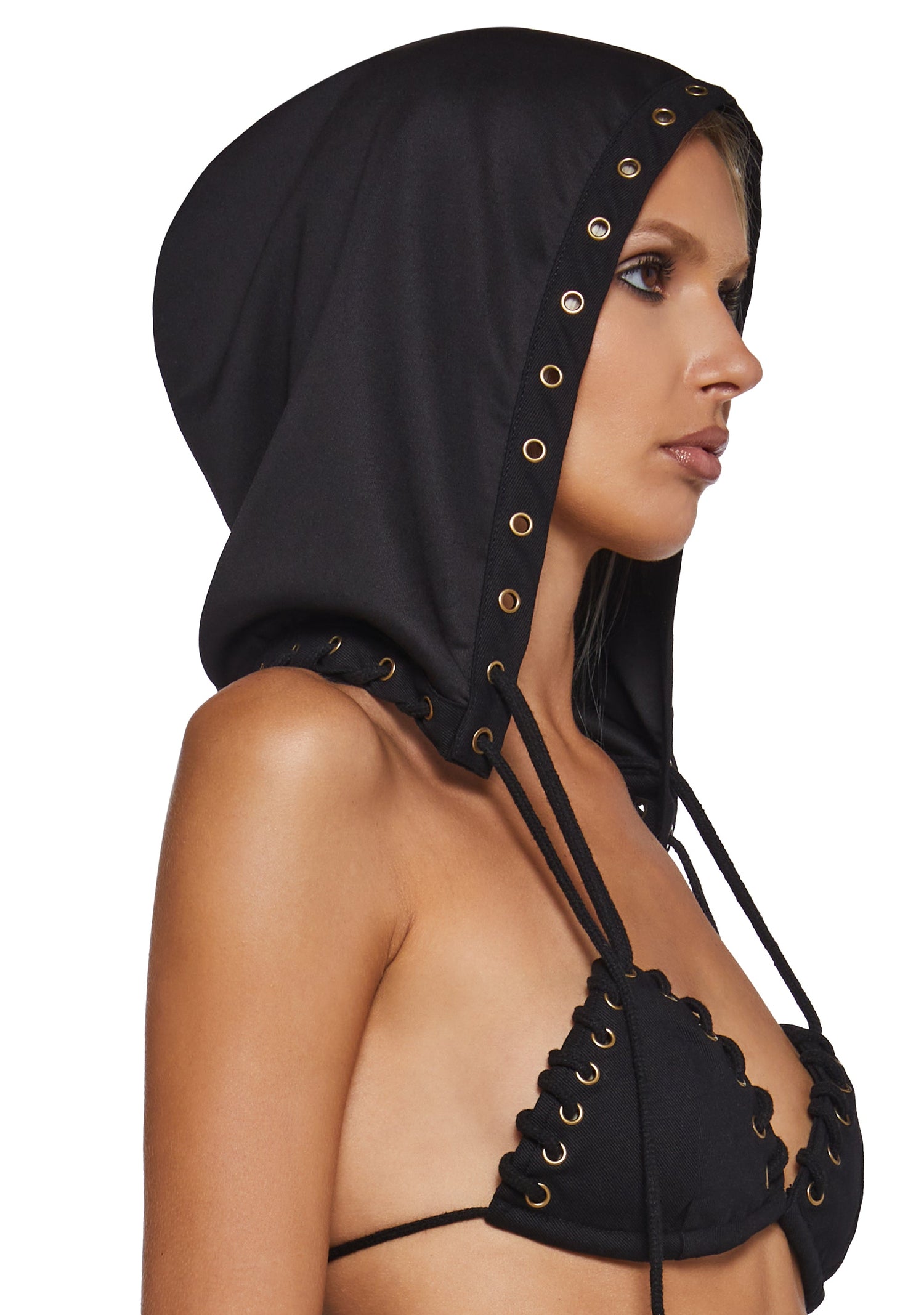 Signal Bikini Top With Hood