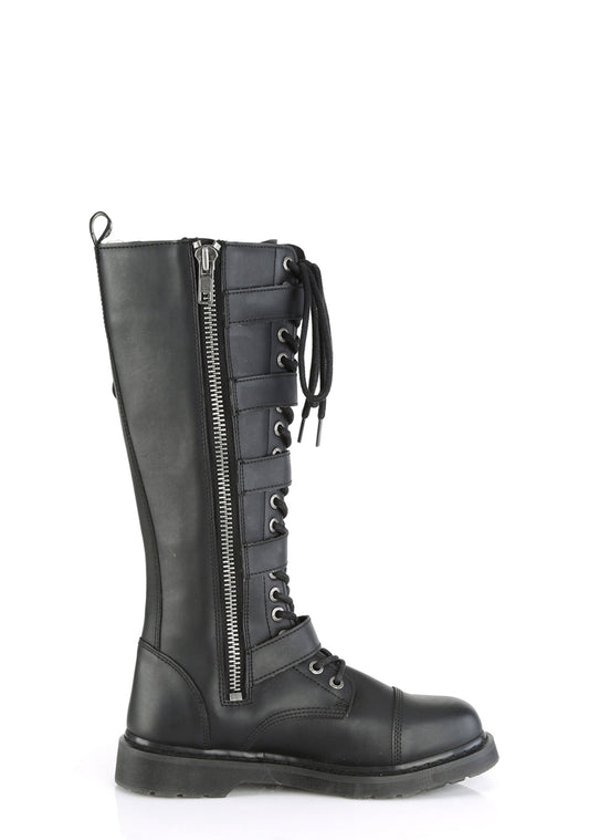 Bolt-425 Buckle Knee High Combat Boots