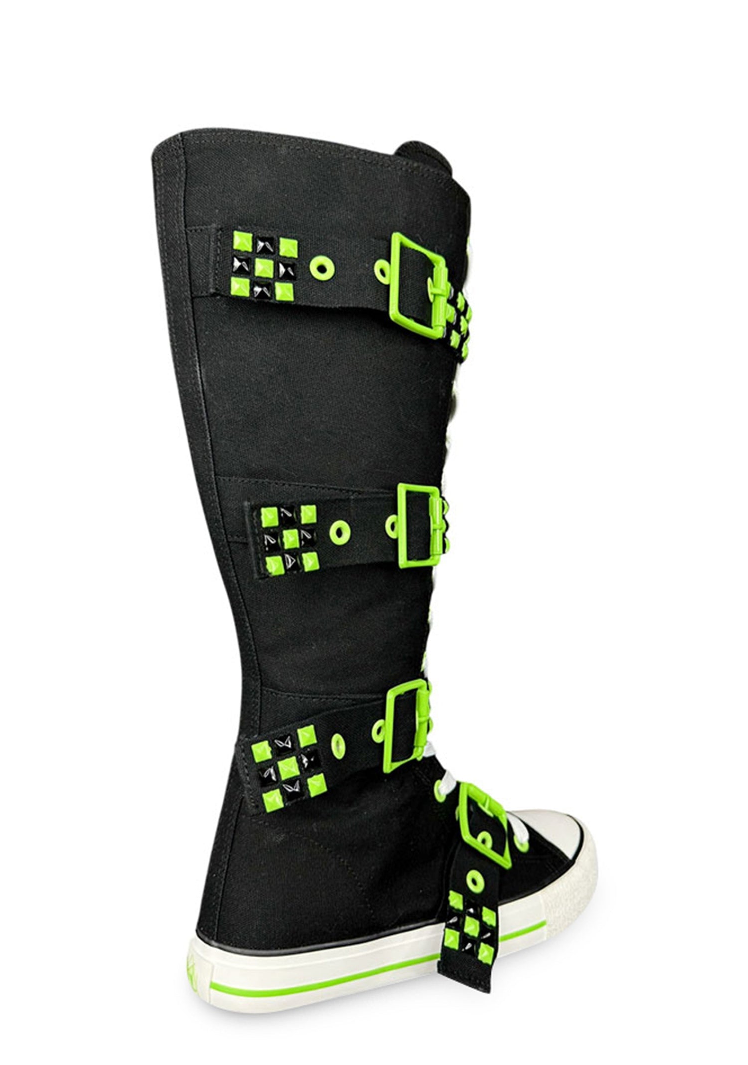 Rawr XD Stud Knee High Sneakers - Green