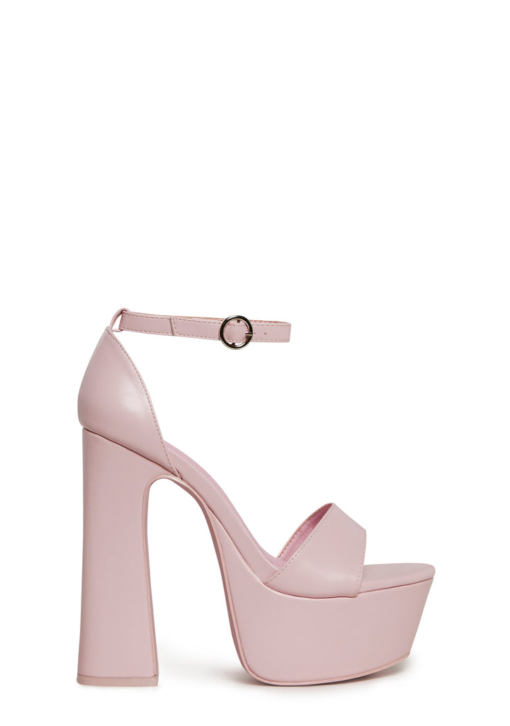 Holy Revelation Pure Platform Heels - Pink