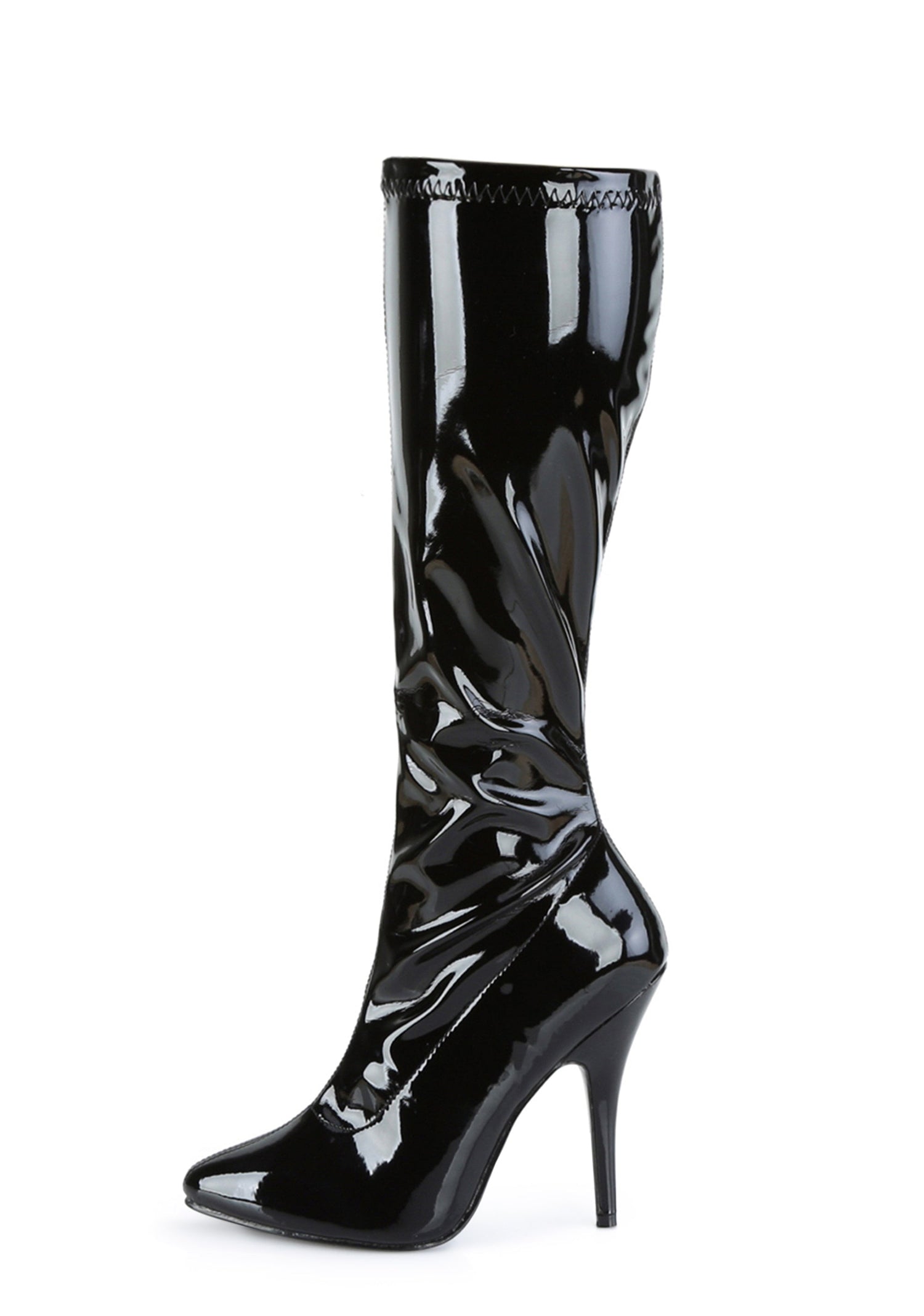 Seduce 2000 Patent Knee High Boots