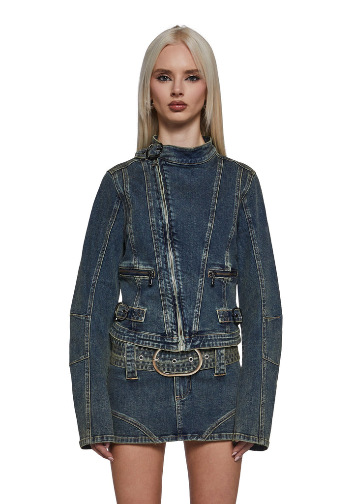 Kenzie Asymmetrical Moto Jacket
