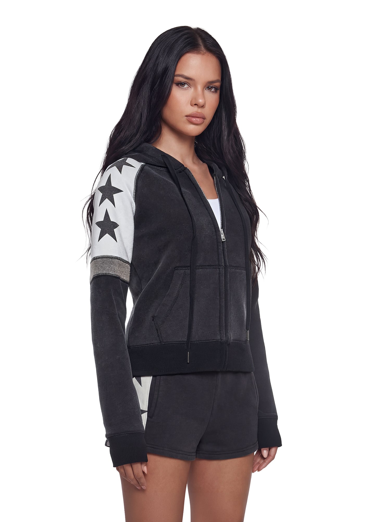 Starry Zip Up Hoodie
