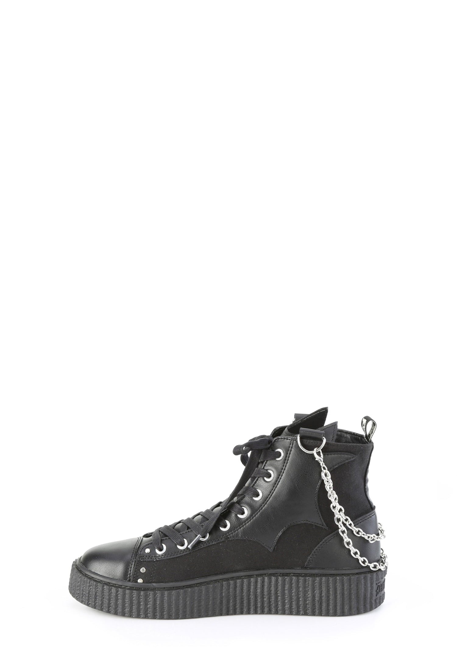 Sneeker-230 Bat Wing Platform High Top Sneaker