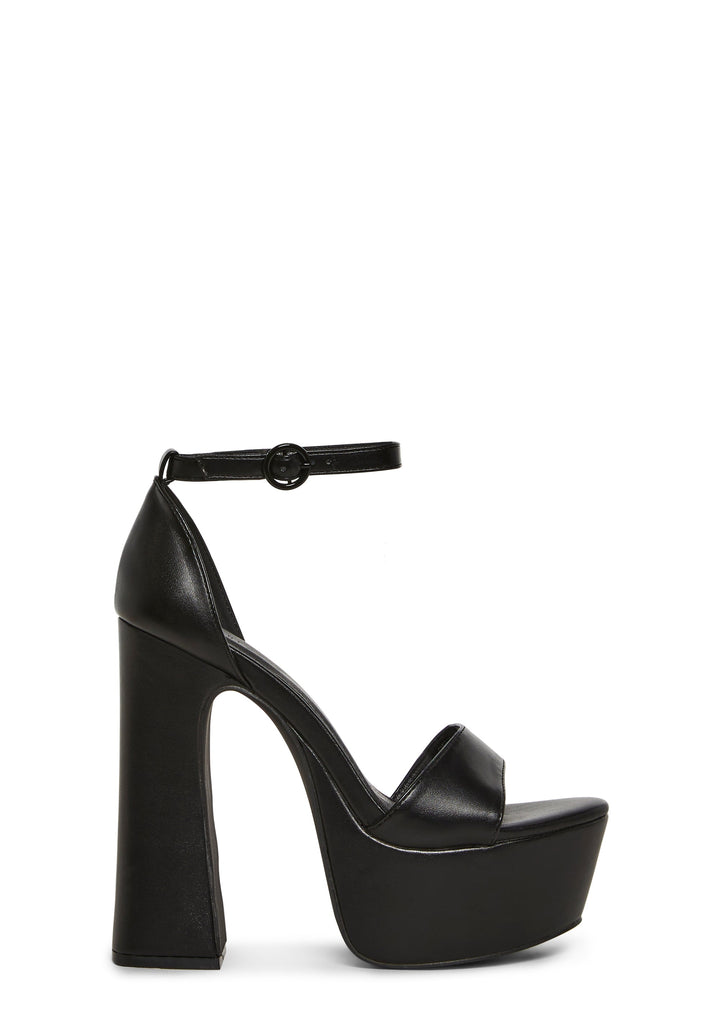 Holy Revelation Pure Platform Heels - Black