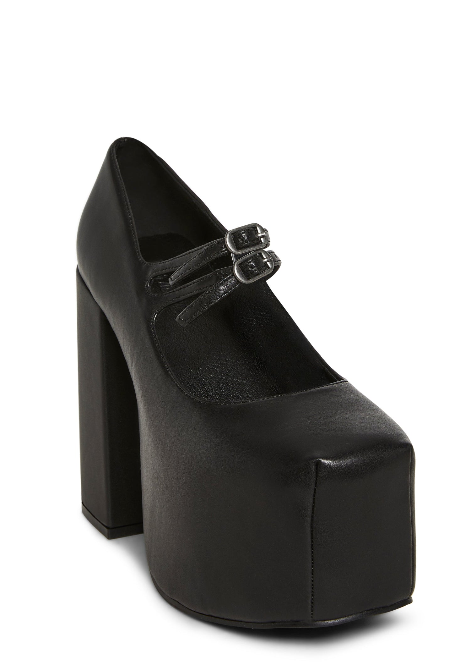 Macabre Meetup Platform Mary Janes - Black