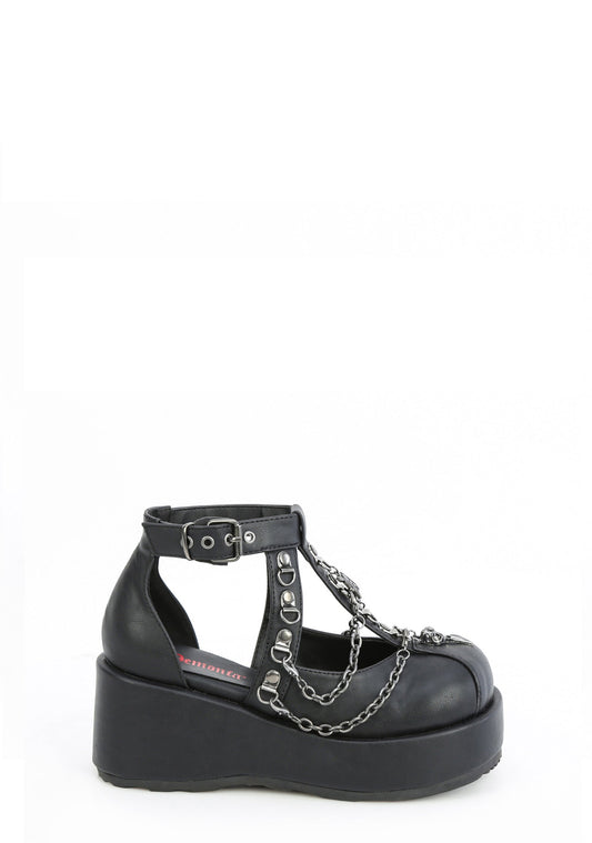 Cubby-28 Platform Cage Shoes with Charms