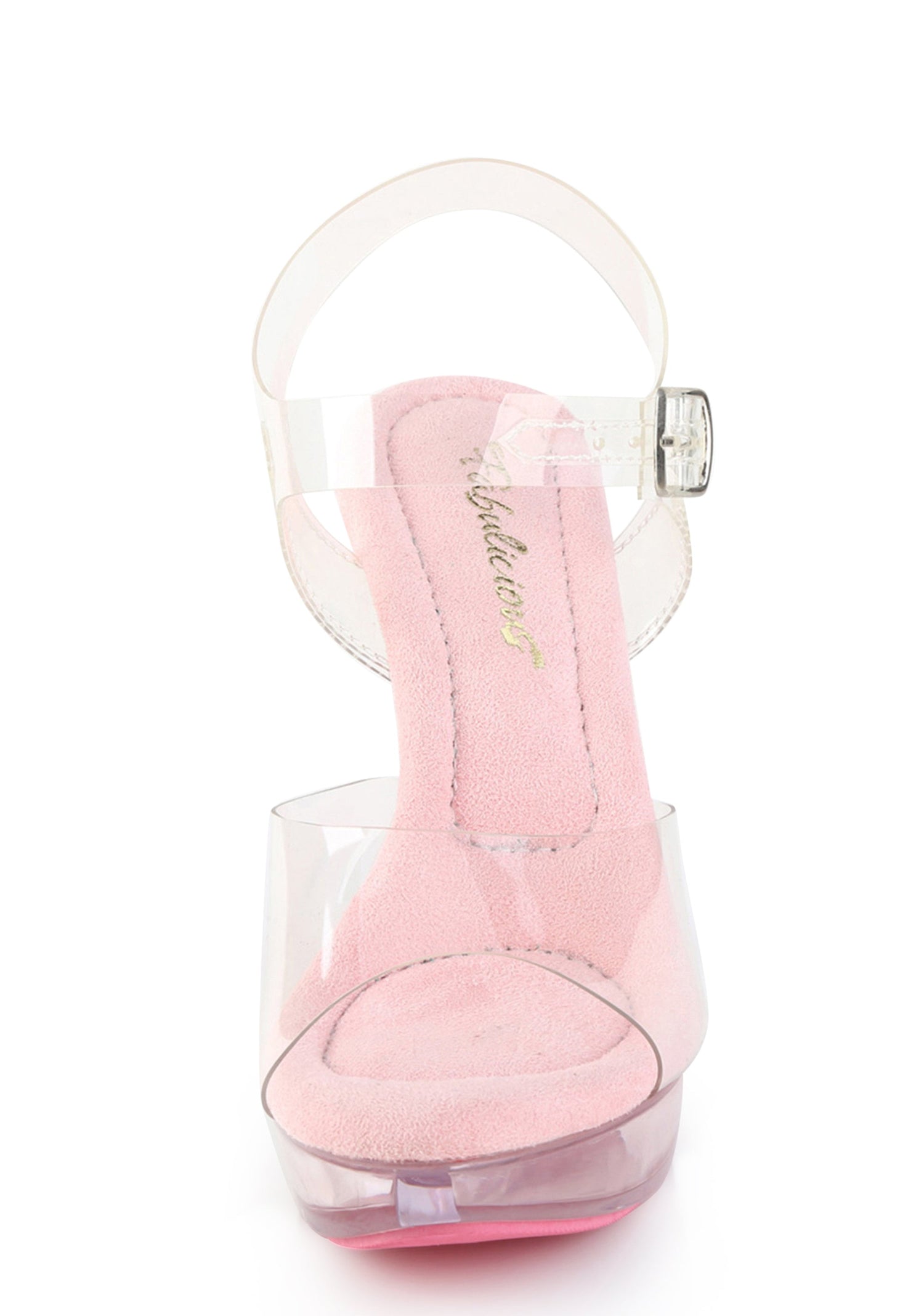 Cocktail-508 Platform Ankle Strap Sandal - Pink