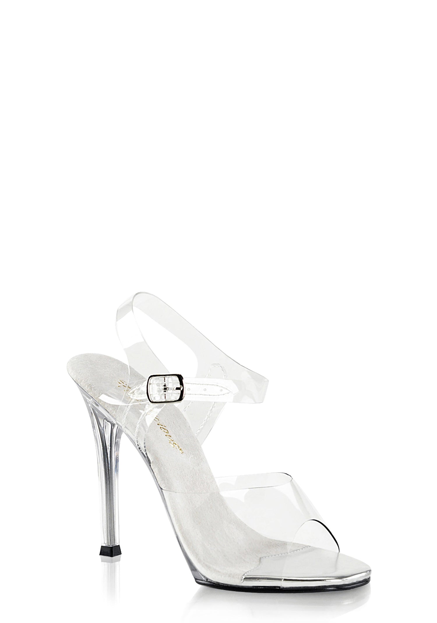 Gala-08 Ankle Strap Slides-Clear