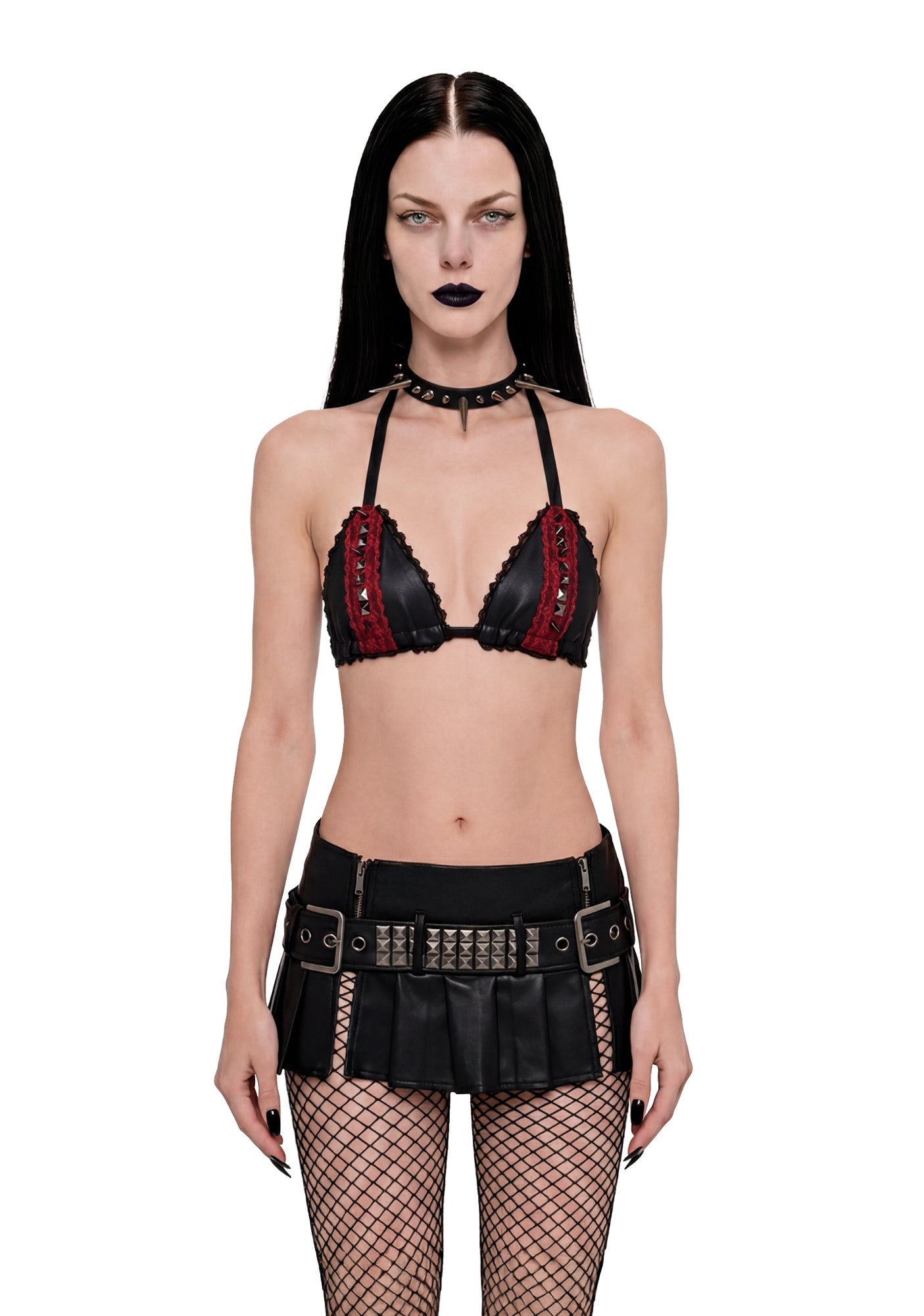 Losing My Religion Spiked Triangle Bra Top