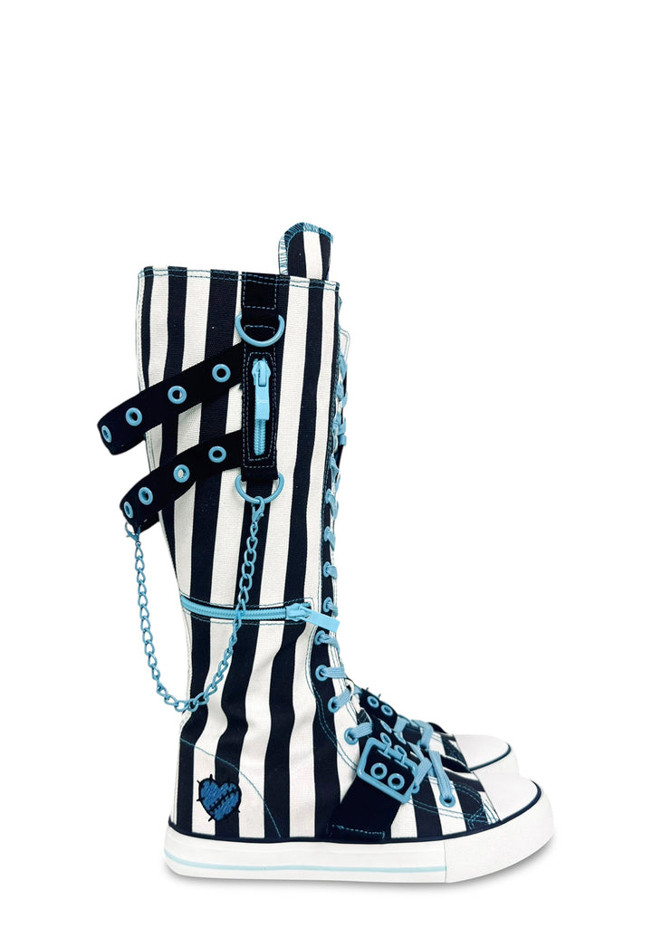 Rawr XD Monster High Knee High Sneakers - Stripes