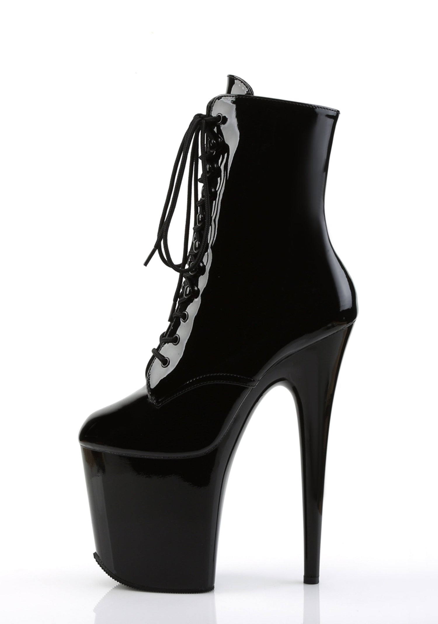 Flamingo-1020 Platform Ankle Boots-Black