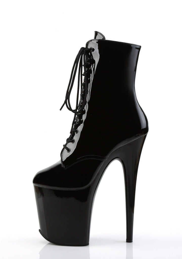 Flamingo-1020 Platform Ankle Boots-Black
