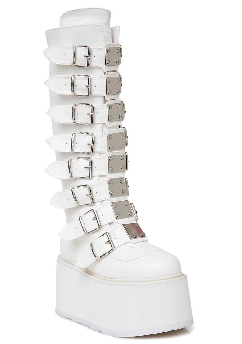 Damned-318 Platform Knee High Boots