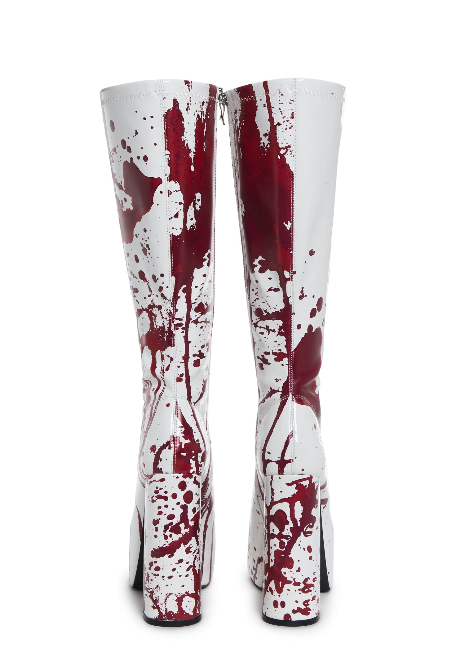 Scream Queen Gogo Boots - White