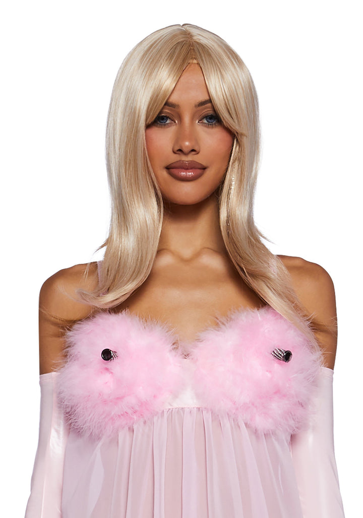 Fembot Babe Wig & Costume