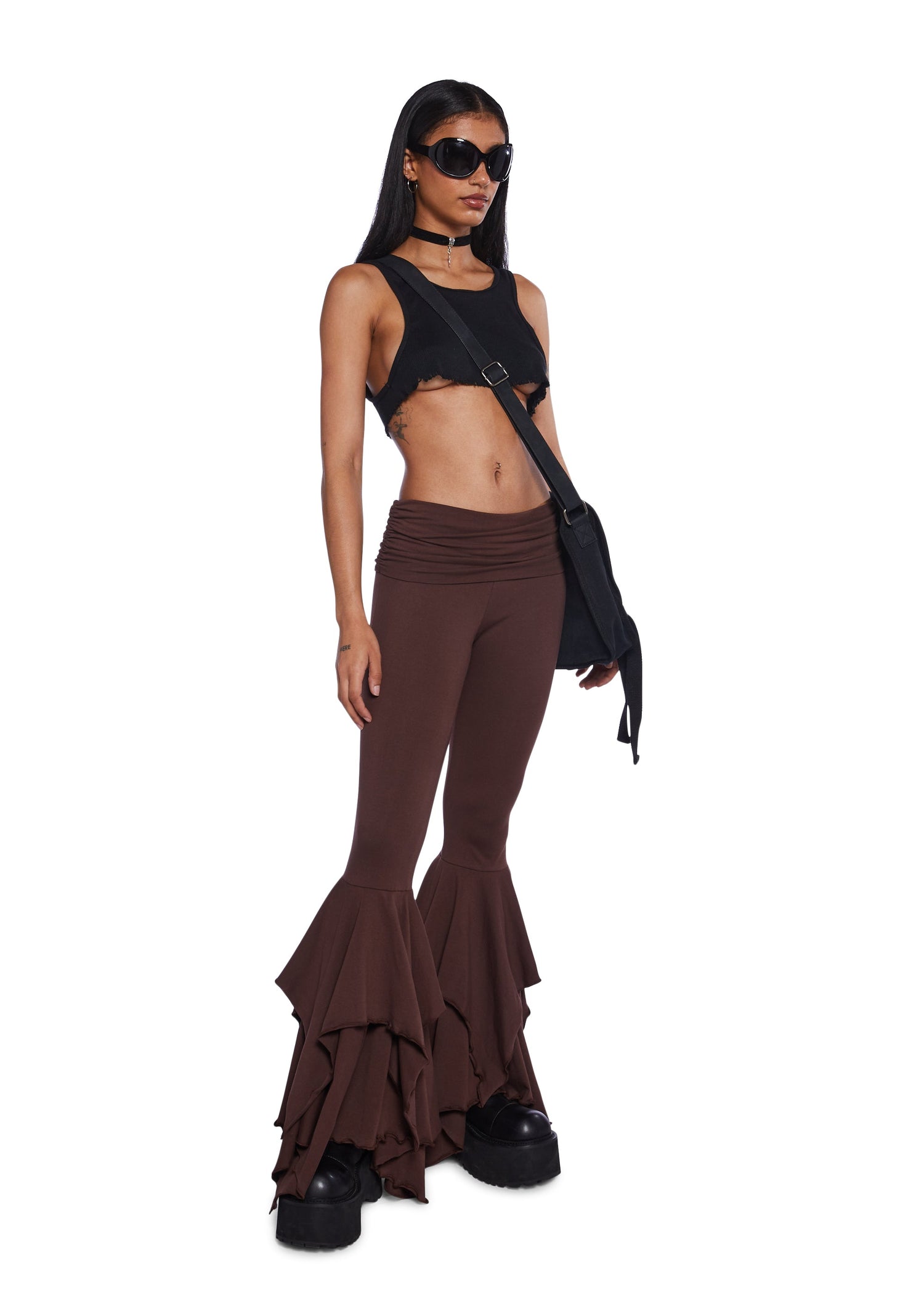 F Is For Fairies™  Flare Pants - Brown