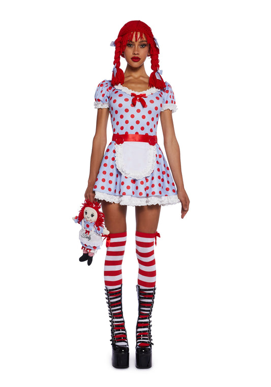 Darling Rag Doll Costume and Wig Set
