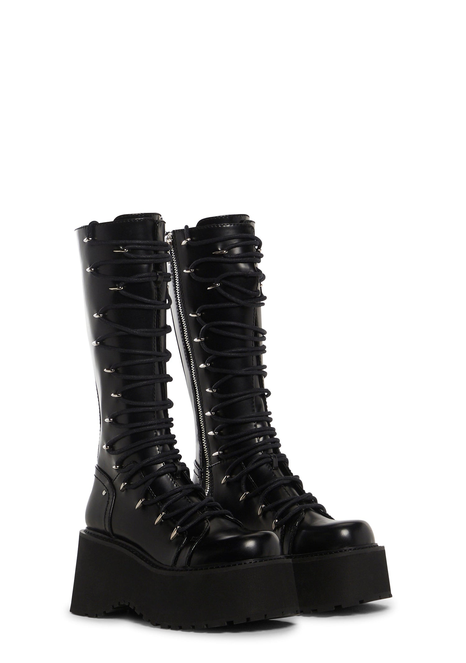 Glam Grit Knee High Boots