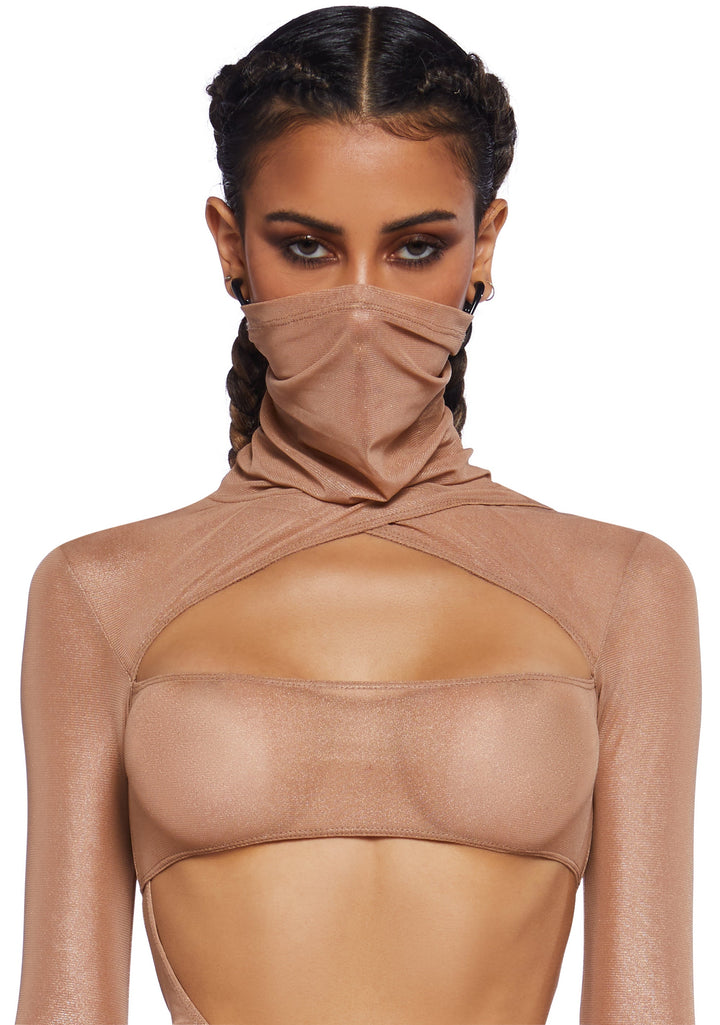 Dreamland Dancer Bodycon Dress - Gold
