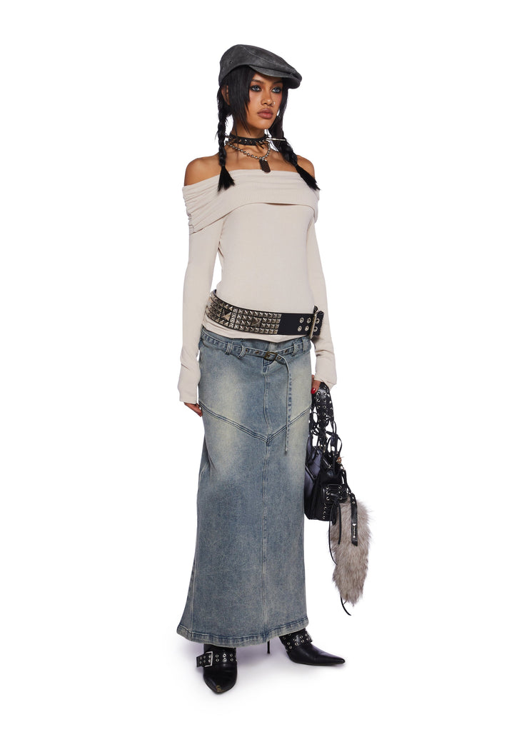 Rustic Soul Long Sleeve Top - White