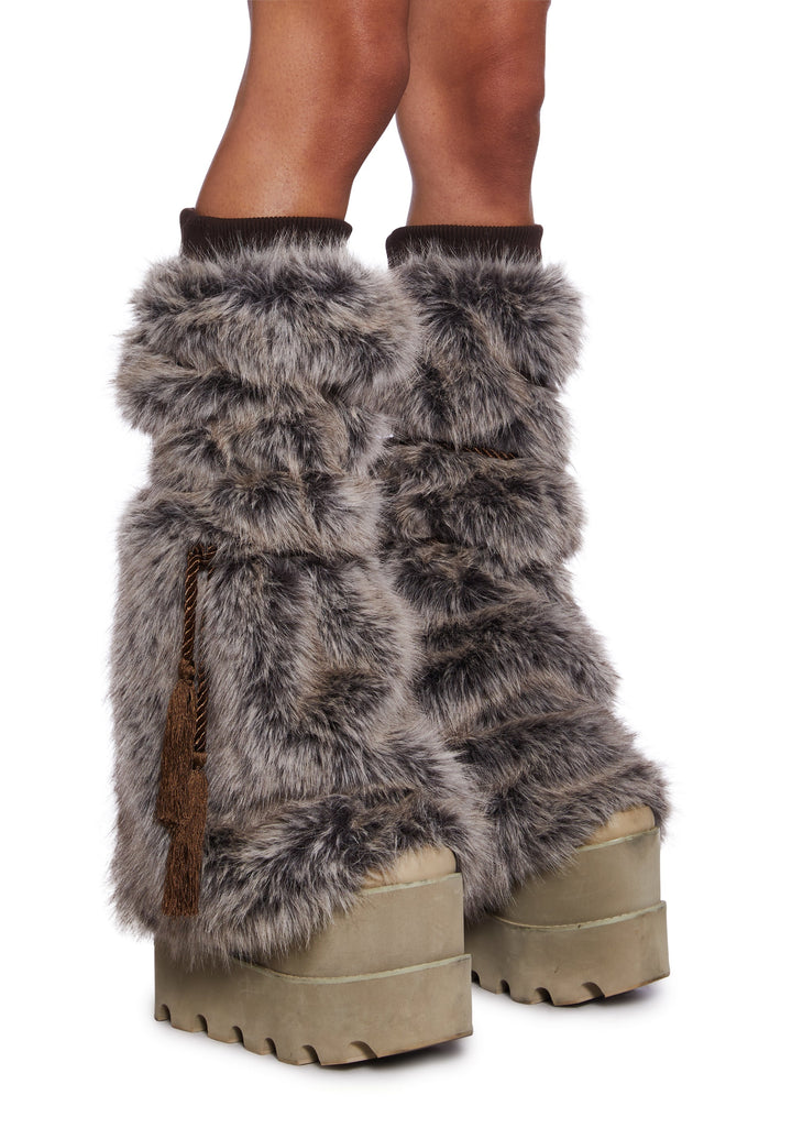 Explored Beats Legwarmers - Brown