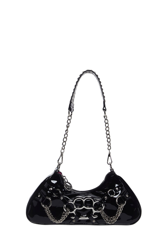Ciska Brass Knuckle Shoulder Bag