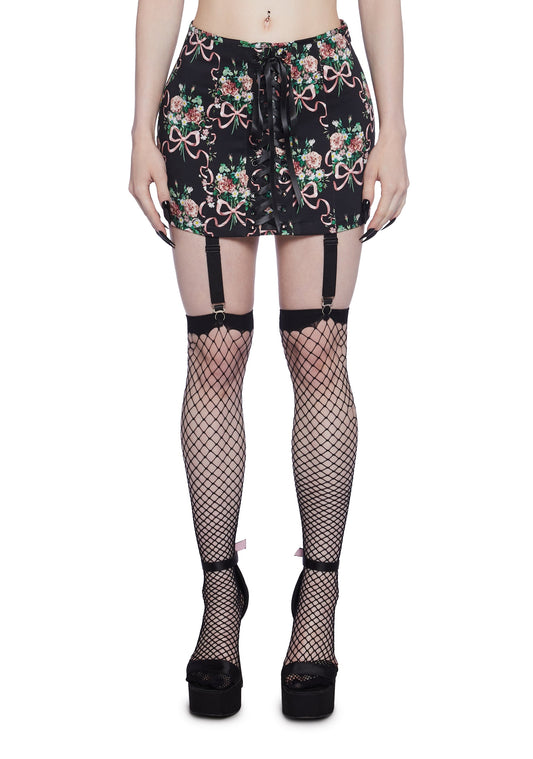 Bewitched Bloom Mini Skirt