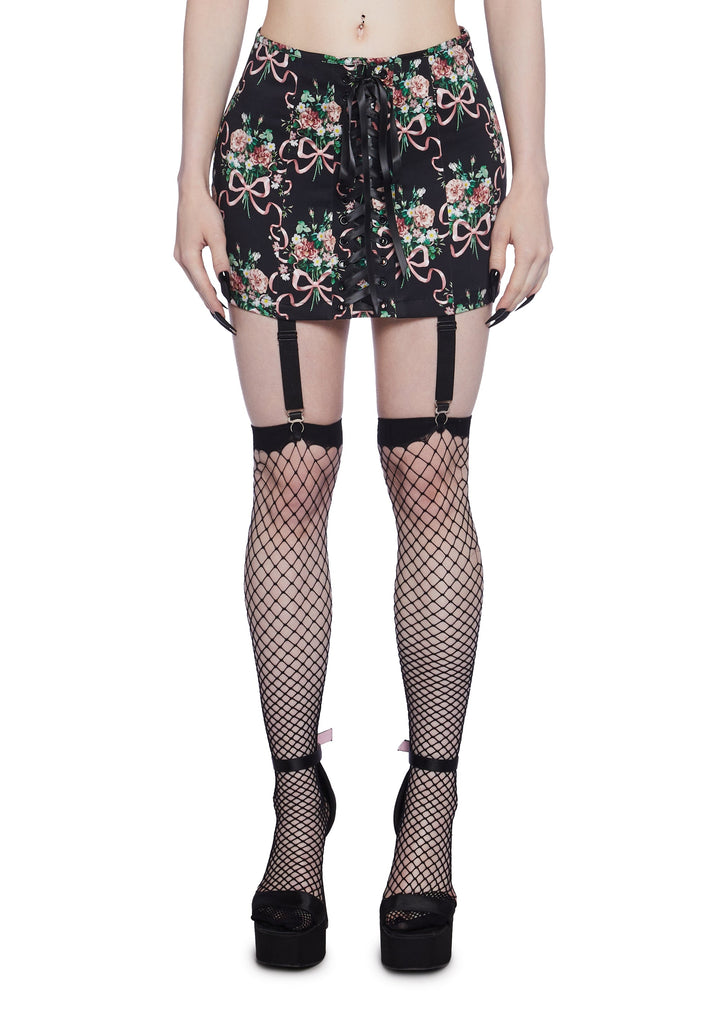 Bewitched Bloom Mini Skirt