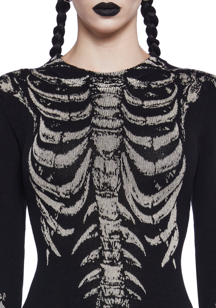 Bone Collector Knit Midi Dress