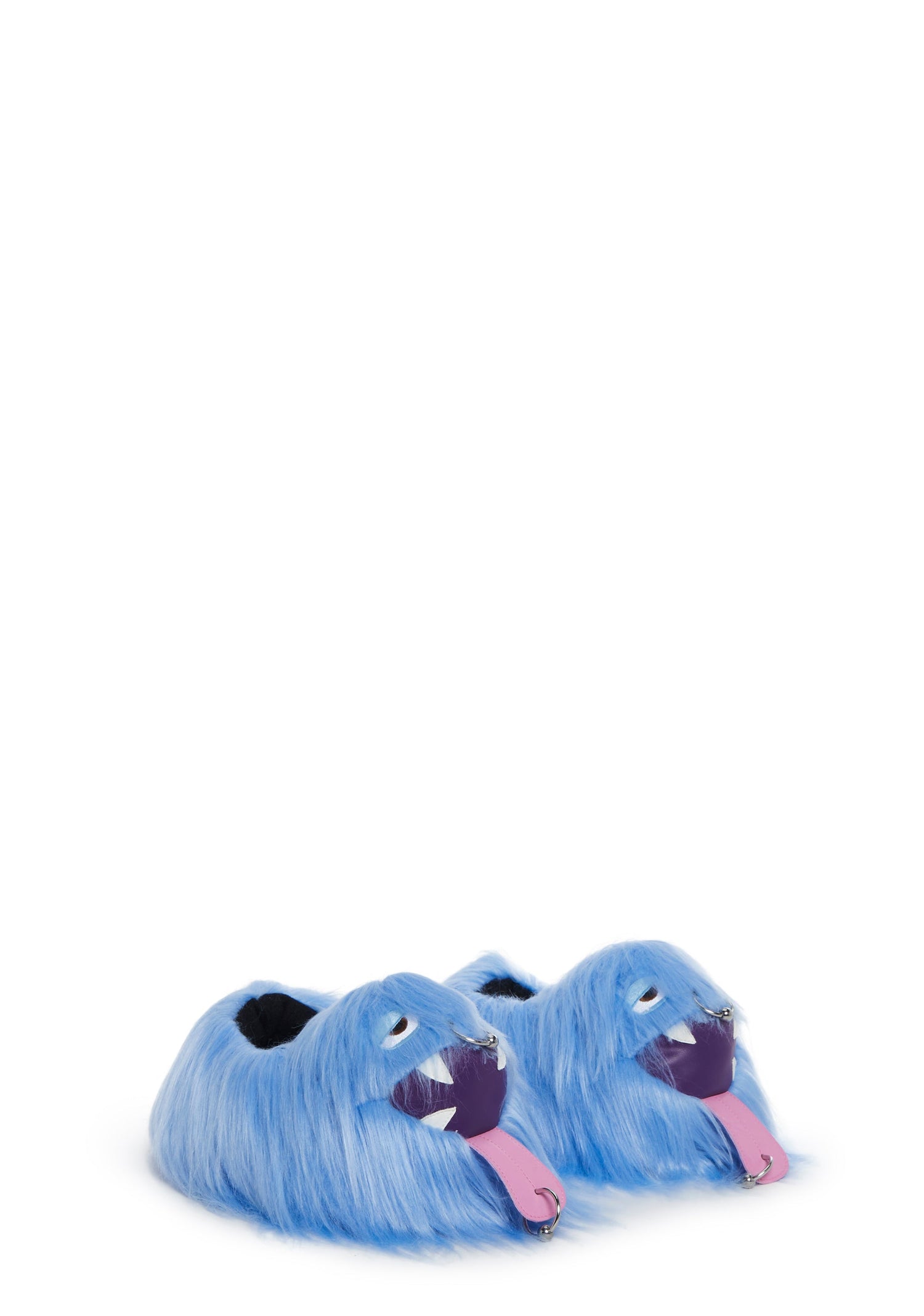Case Of The Grumpies Fuzzy Slippers - Kooky Monster