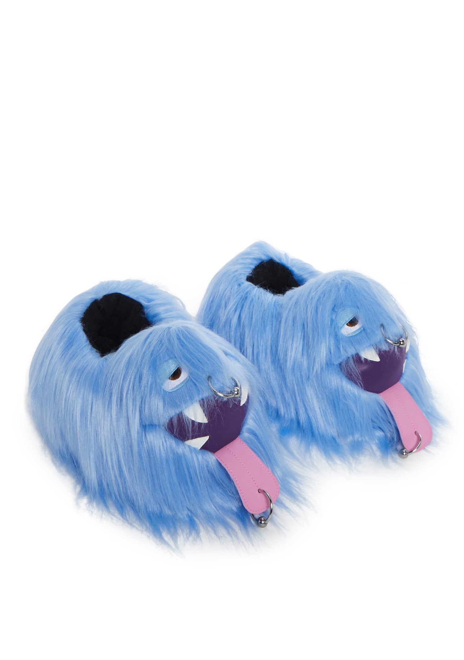 Case Of The Grumpies Fuzzy Slippers - Kooky Monster