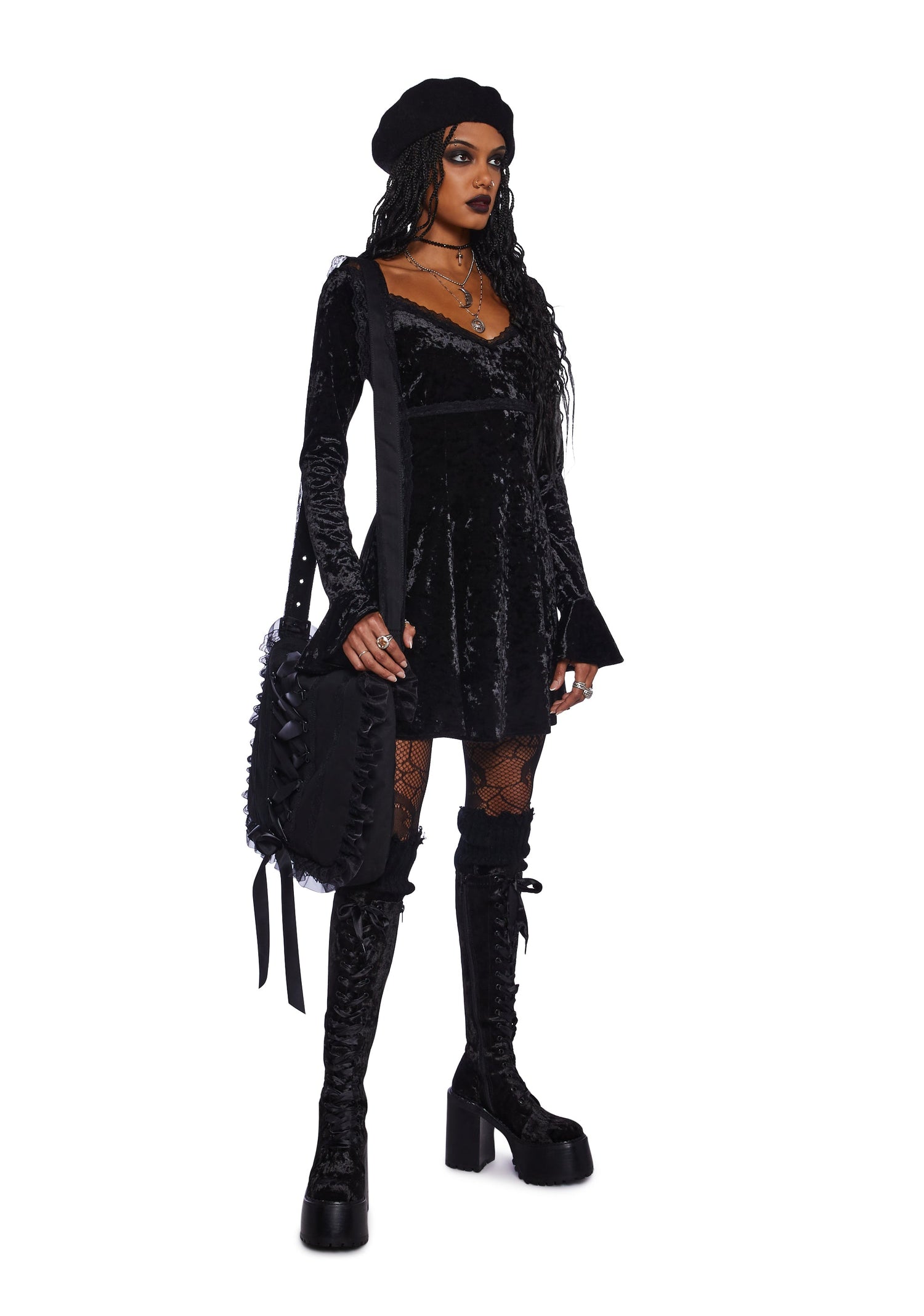 Glamour Sparks Velvet Dress