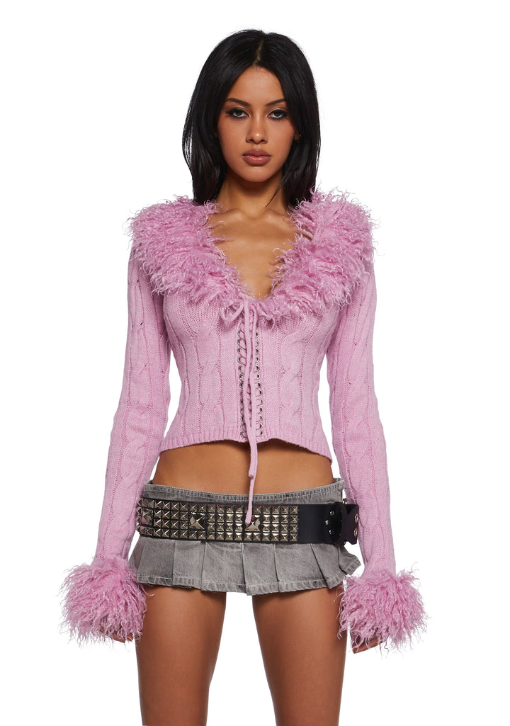 Covet Cable Knit Cardigan