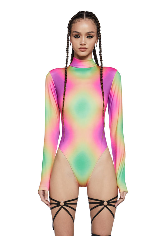 Acid Tripping Long Sleeve Bodysuit