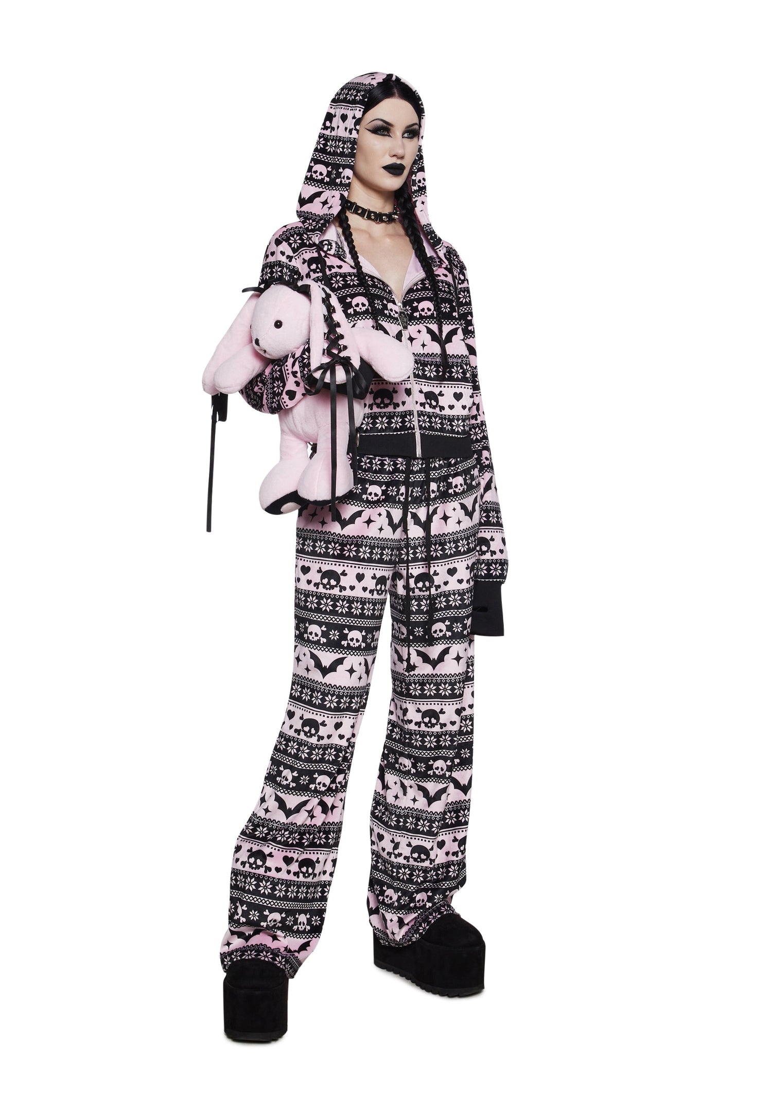 Deck The Skulls Zip-Up Hoodie