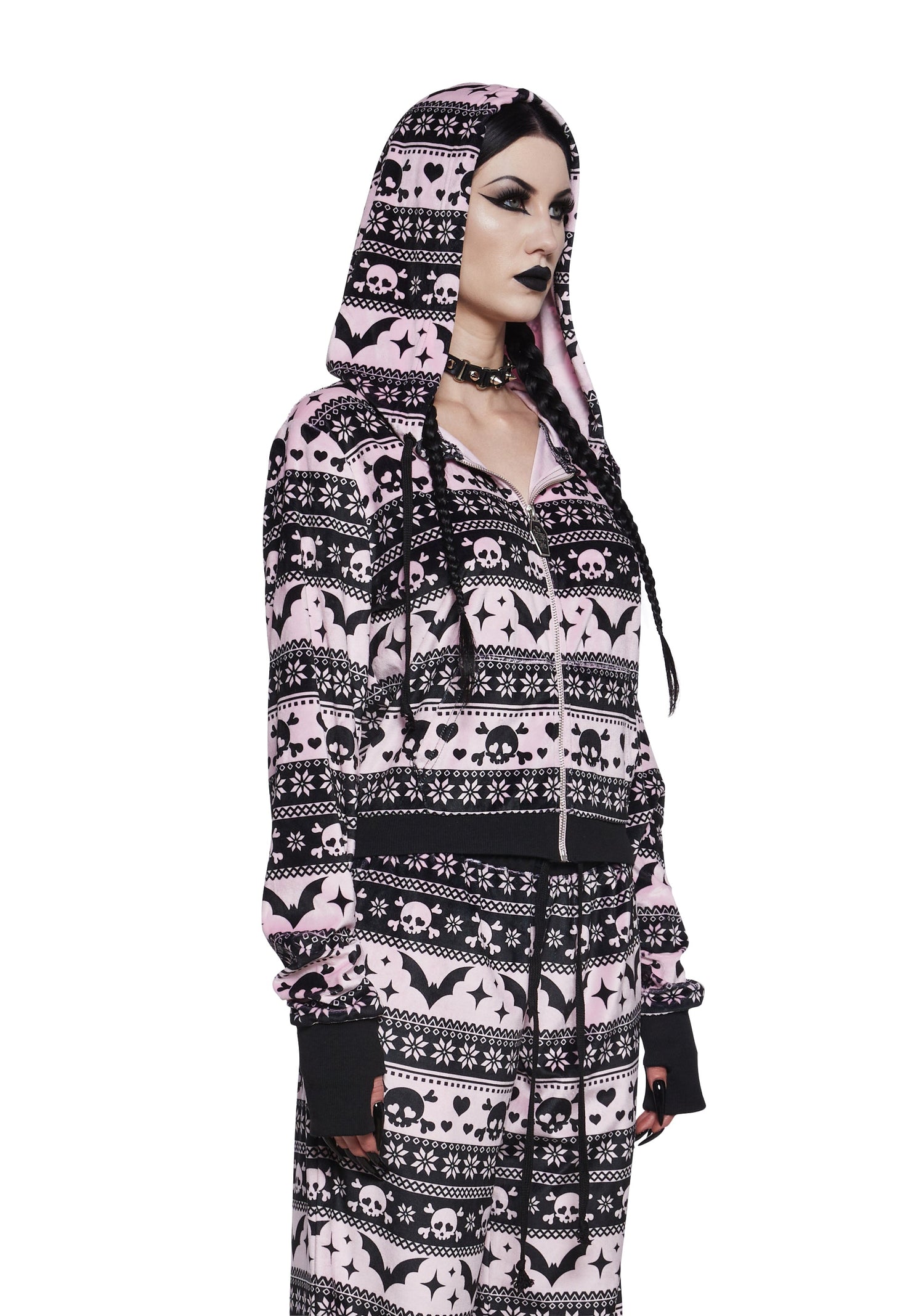 Deck The Skulls Zip-Up Hoodie