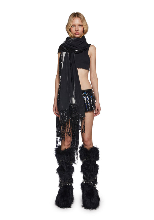 Clear Curiosity Scarf - Black