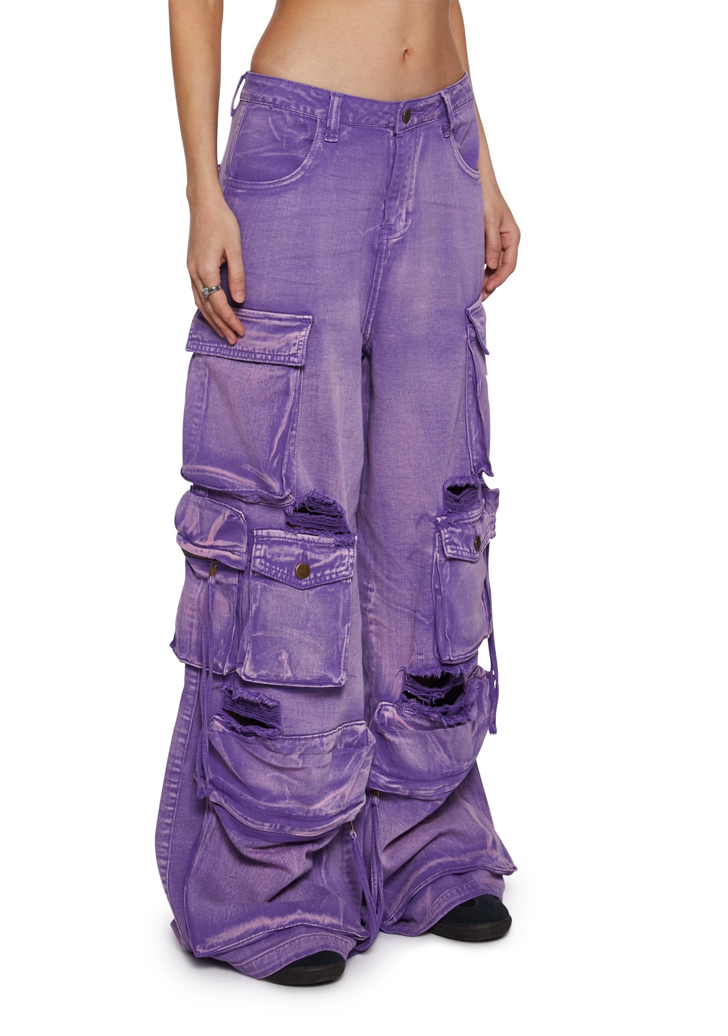 Wicked Persuasion Cargo Jeans - Purple