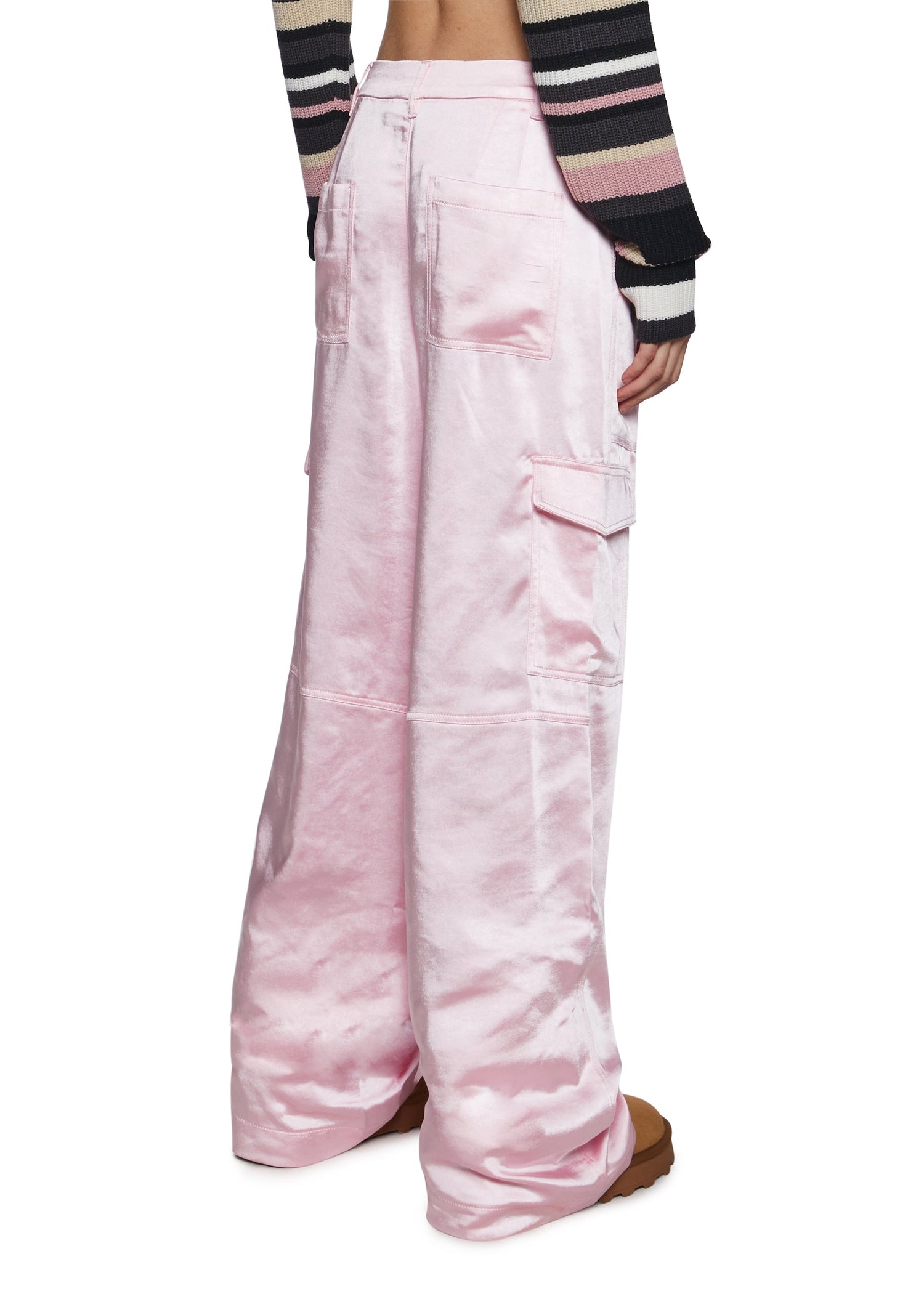 Affectionate Ways Satin Cargo Pants