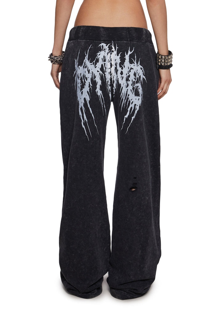 Death Rock Wide Leg Sweatpants