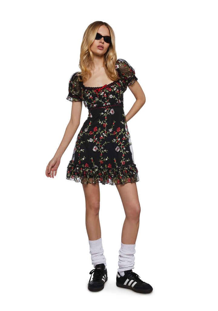 Romantic Words Babydoll Dress