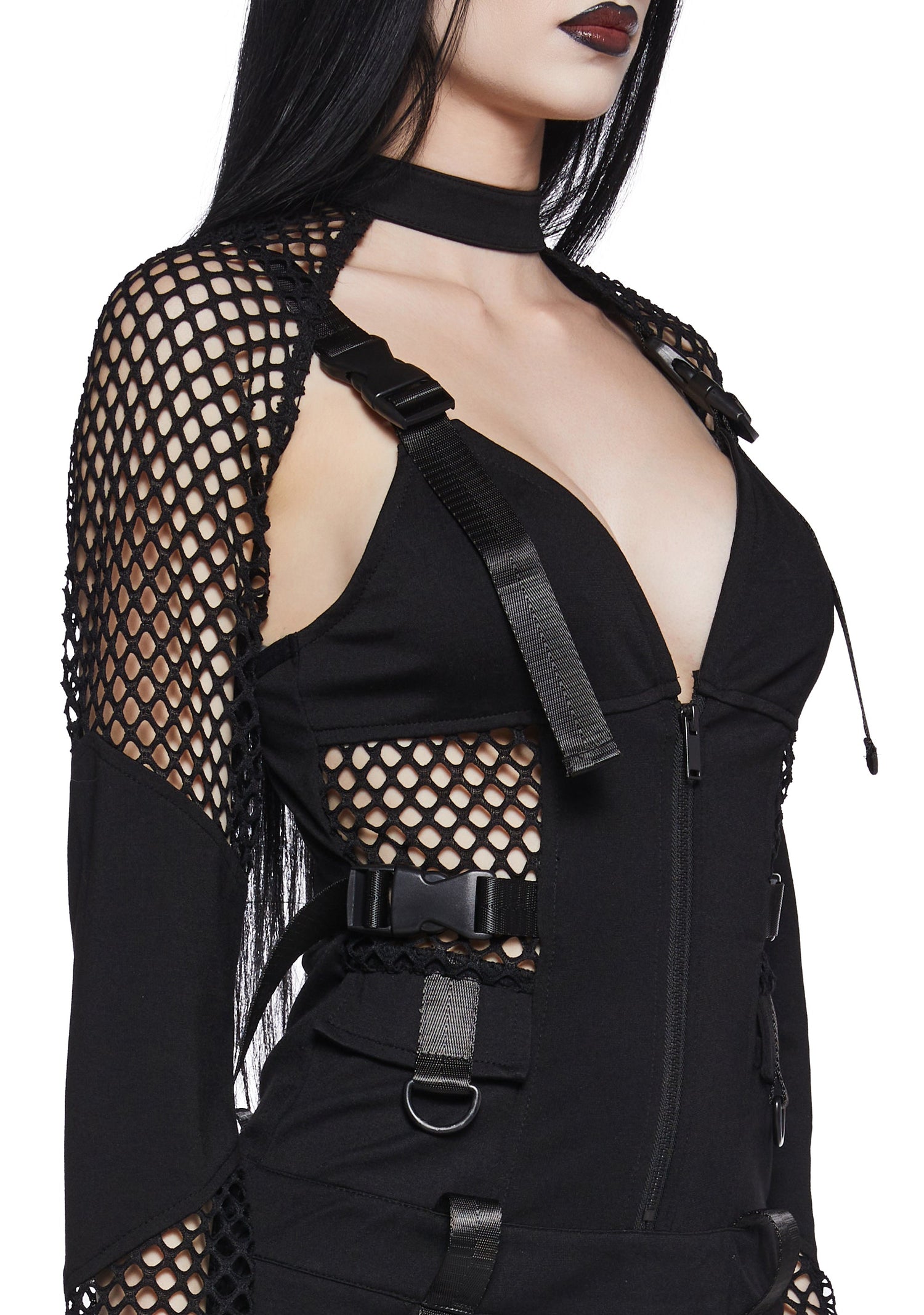 Darkly Devoted Dress And Shrug Set