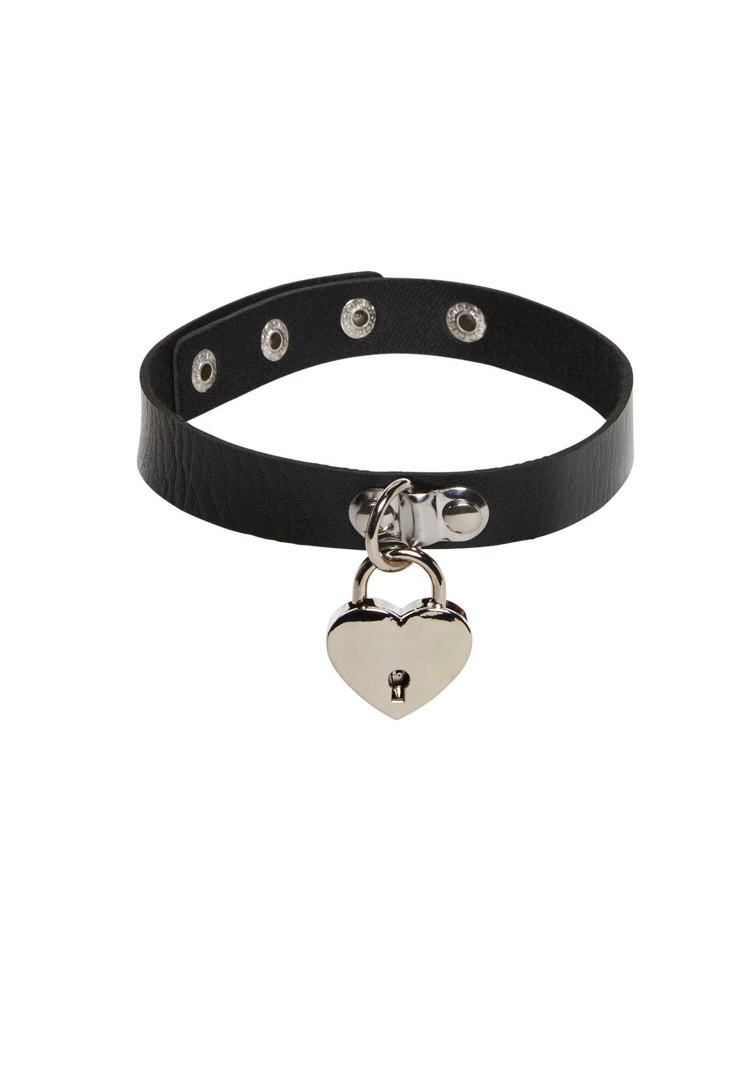 Unlock Me Heart Choker - Black