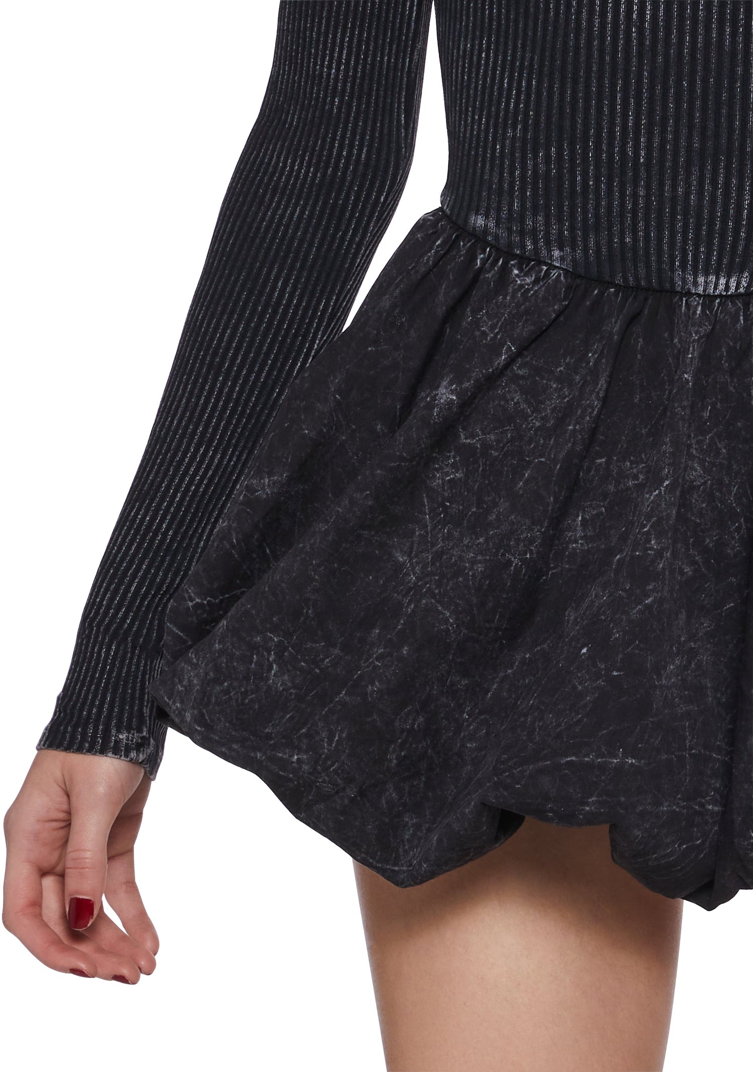 Mixed Music Fit N’ Flare Dress - Black