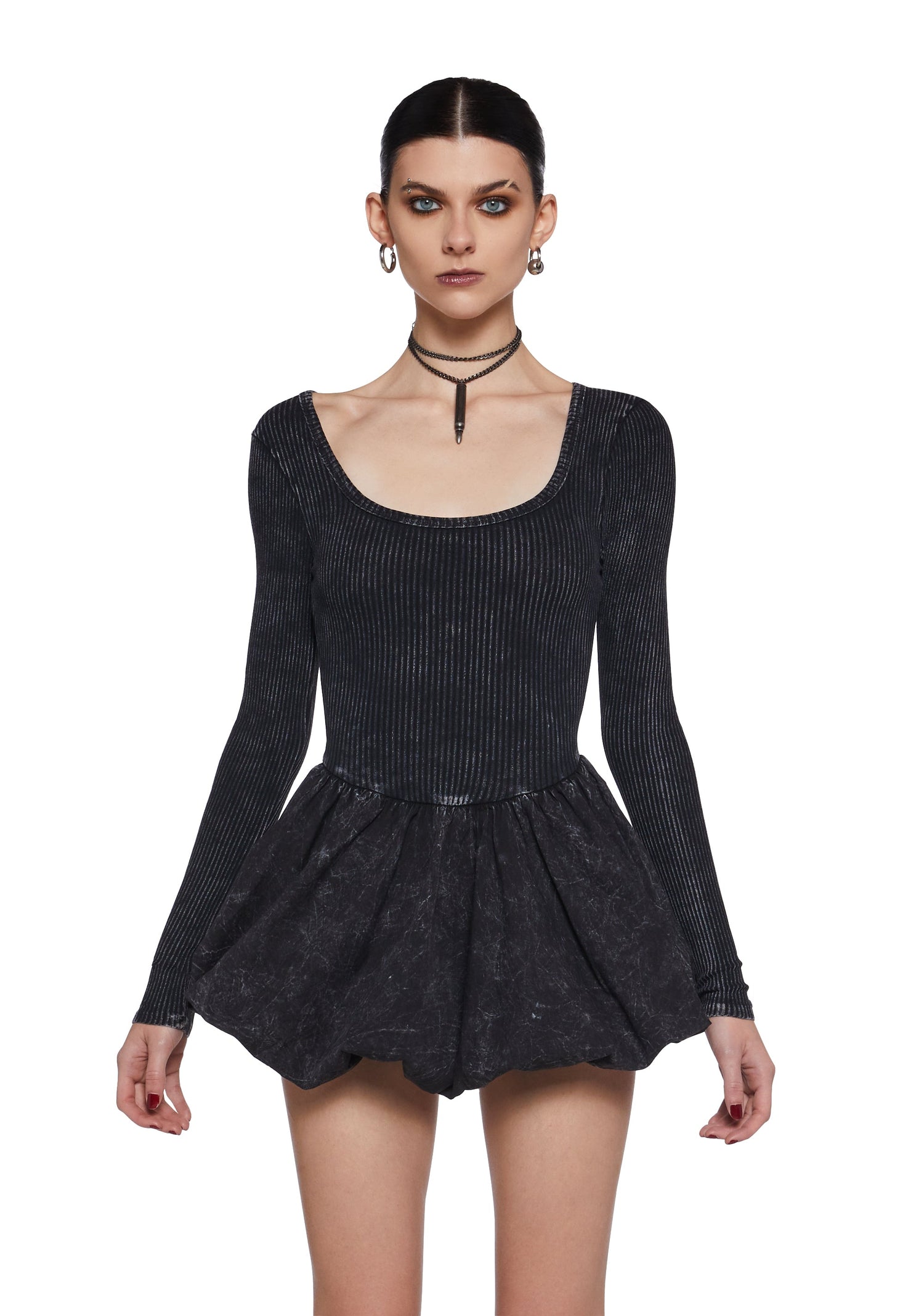 Mixed Music Fit N’ Flare Dress - Black