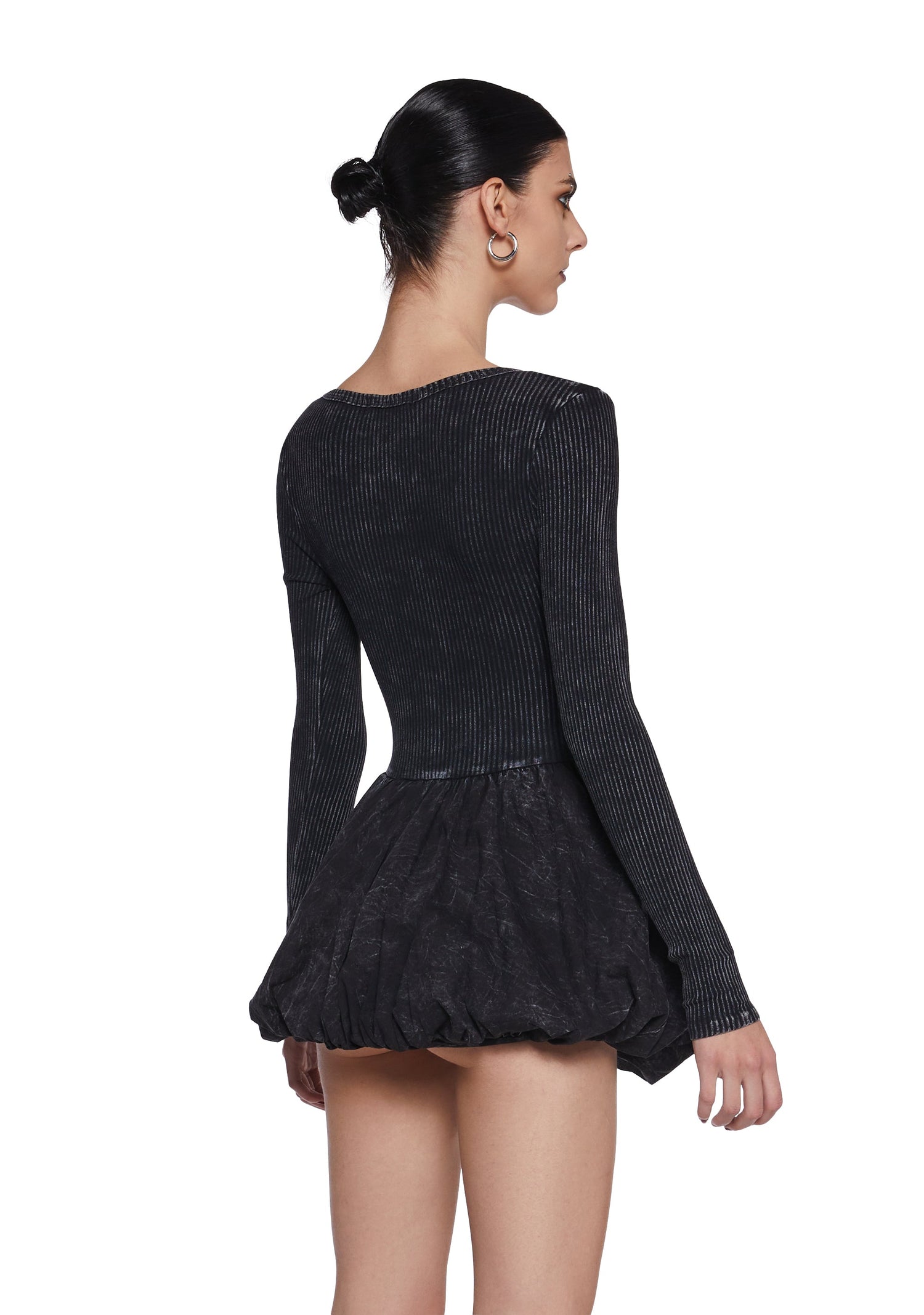 Mixed Music Fit N’ Flare Dress - Black