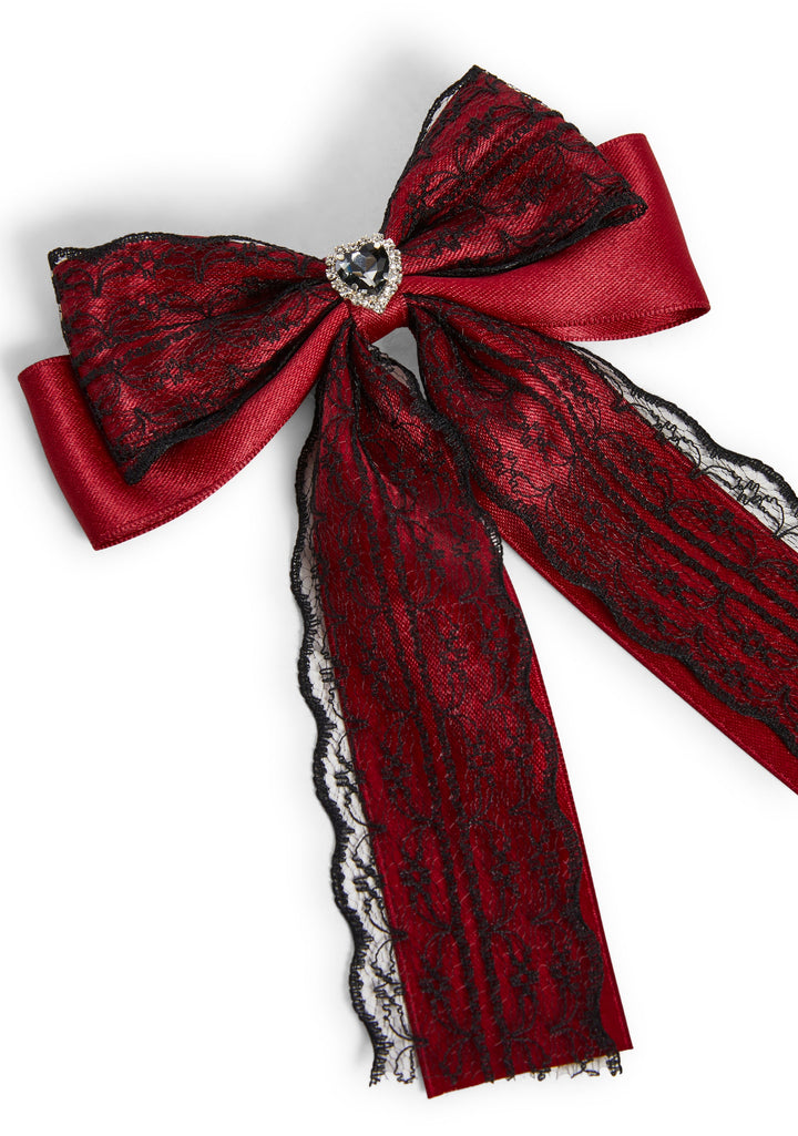 Dazzling Devotion Bow Hair Clip