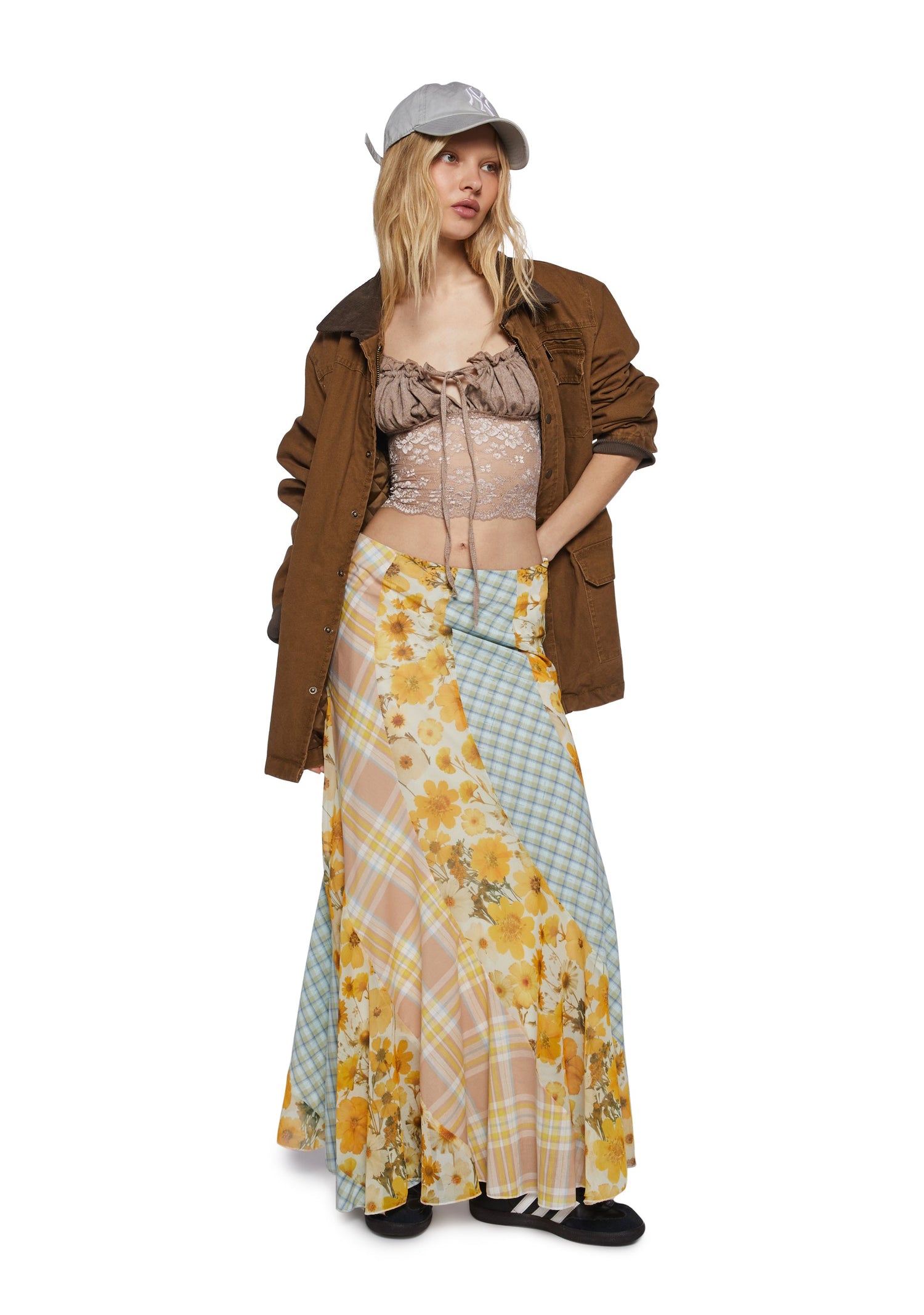Pressed Flowers Maxi Skirt